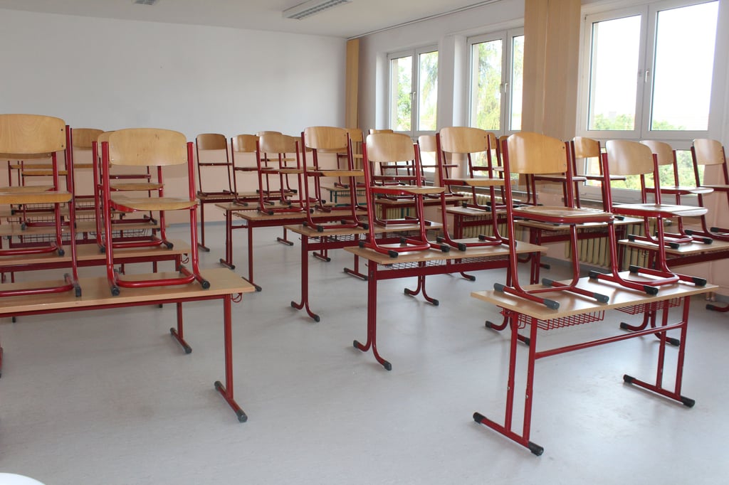 Ein Klassenraum in der Grundschule Rottmersleben.
