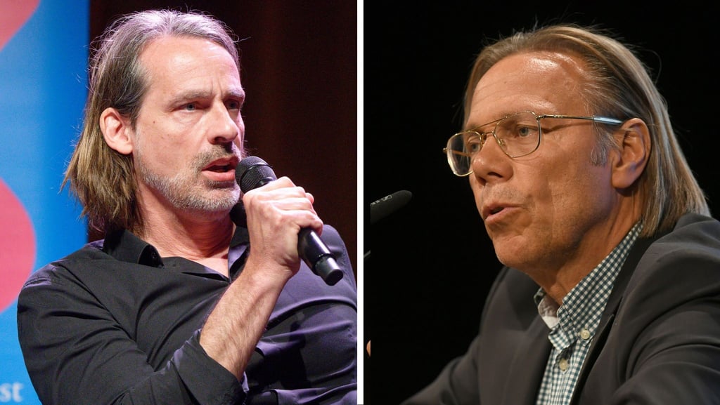 Richard David Precht (l) und Harald Welzer widmen sich in ihrem Buch „Die vierte Gewalt“ den Medien und deren vermeintlicher Macht.