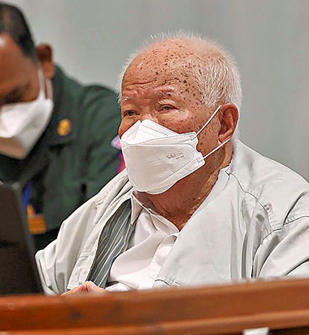 Khieu Samphan im „Extraordinary Chambers in the Courts of Cambodia“ in der kambodschanischen Hauptstadt Phnom Pen.