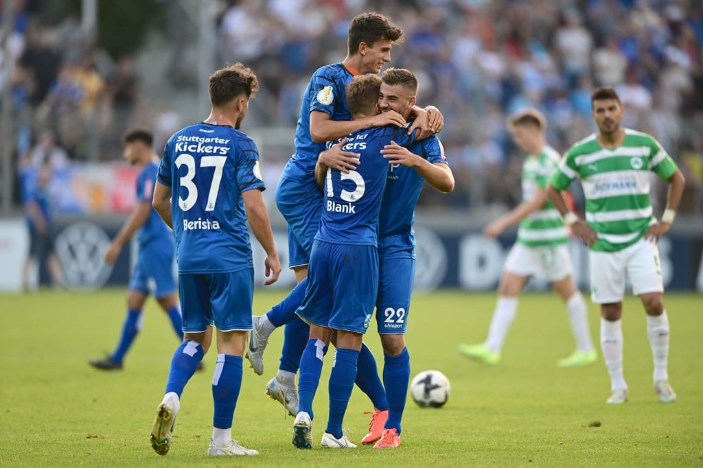 Die Stuttgarter Kickers führen derzeit die Tabelle der Oberliga Baden-Württemberg an.