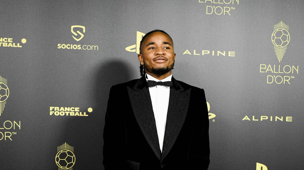 In feinem Zwirn: Nkunku beim Ballon d'Or.
