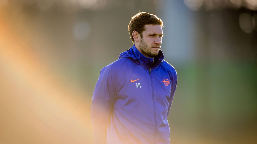 Moritz Volz, hier 2020 noch als Co-Trainer von RB Leipzig.