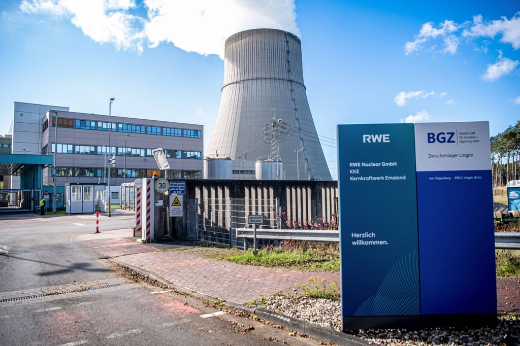 Das Kernkraftwerk Emsland in der Nähe von Lingen.