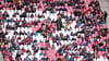 Viele leere Sitze: RB-Fans beim Spiel gegen den VfL Bochum.