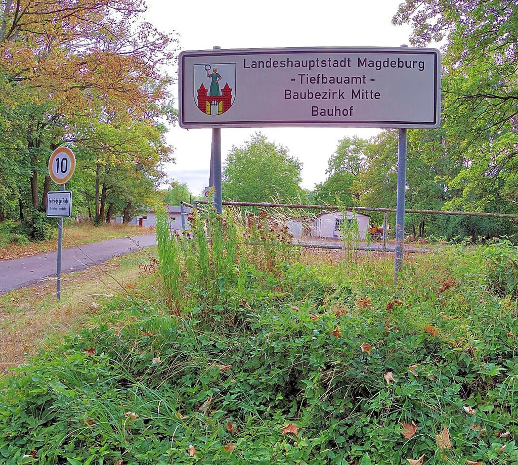 Der Bauhof am Winterhafen in Magdeburg. Das Gelände soll renaturiert werden.