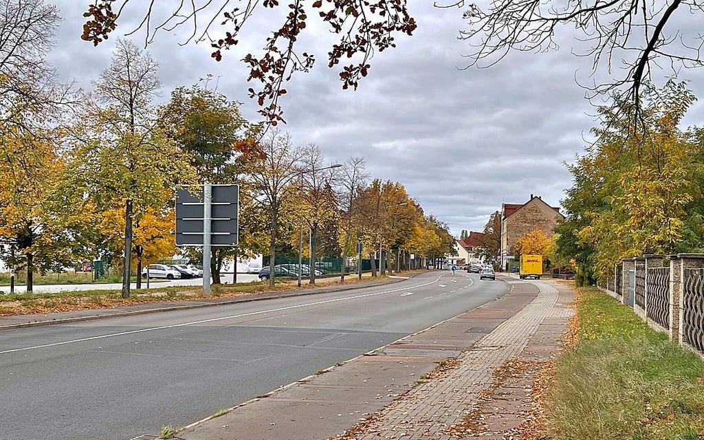 Die Kühnauer Straße wird an Montag zur Baustelle.