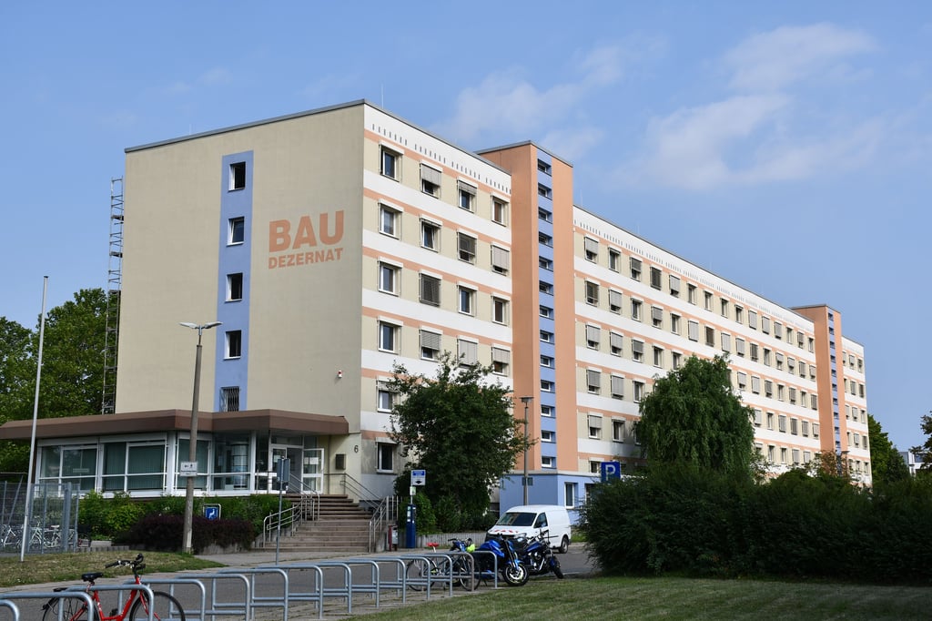 Das Baudezernat der Stadt Magdeburg an der Straße An der Steinkuhle.
