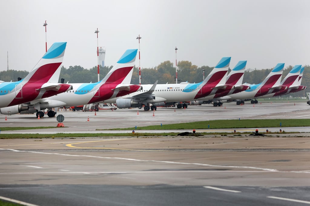 Vierter und vorerst letzter Streiktag: Am Mittwoch sind wegen des Pilotenstreiks von Eurowings nach Angaben des Unternehmens rund 300 Flüge ausgefallen.