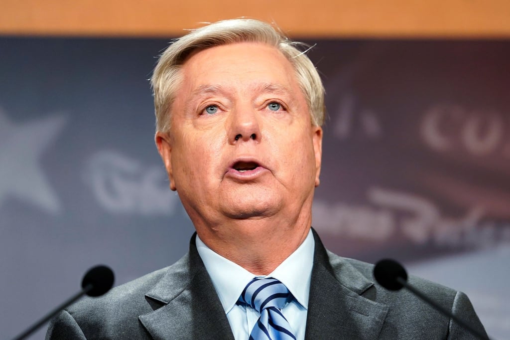 US-Senator Lindsey Graham während einer Pressekonferenz in Washington.