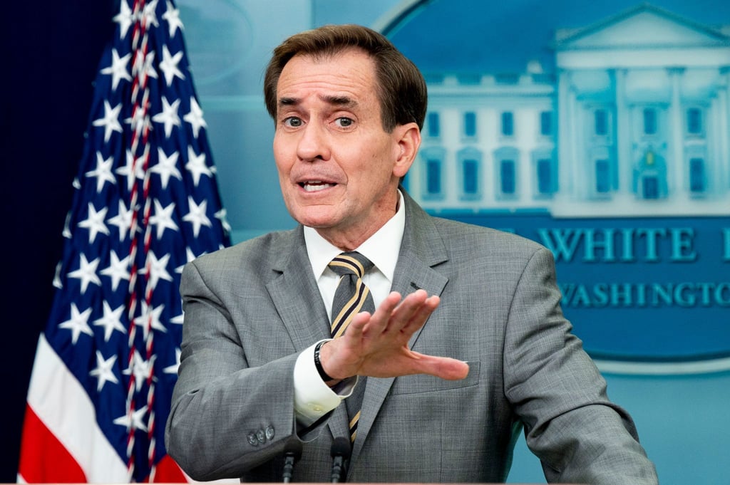 John Kirby, Kommunikationsdirektor des Nationalen Sicherheitsrates, äußert sich zum Einsatz iranischer Drohnen auf russischer Seite im Krieg gegen die Ukraine. (Archivbild)