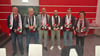 Das Präsidium des VfB Germania Halberstadt: Uwe Schneider (v.l.), Volker Bastian, Erik Hartmann, Marco Behrens, Bastian Herbst und Sieglinde Müller. Es fehlen Frank Butzke und Holger Hentschel.