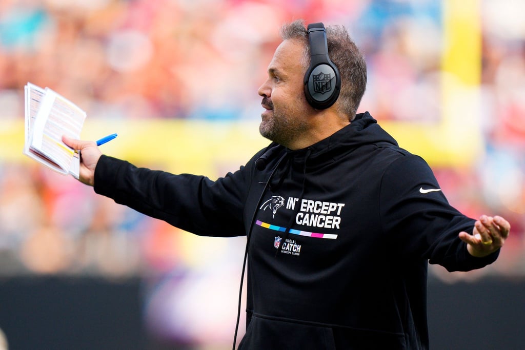 Cheftrainer Matt Rhule wurde bei den Carolina Panthers entlassen.