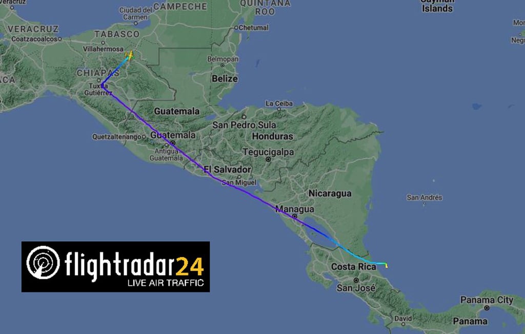 Ein Flugzeug mit fünf deutschen Passagieren ist verschwunden - es war auf dem Weg von Mexiko nach Puerto Limón an der Karibikküste von Costa Rica.