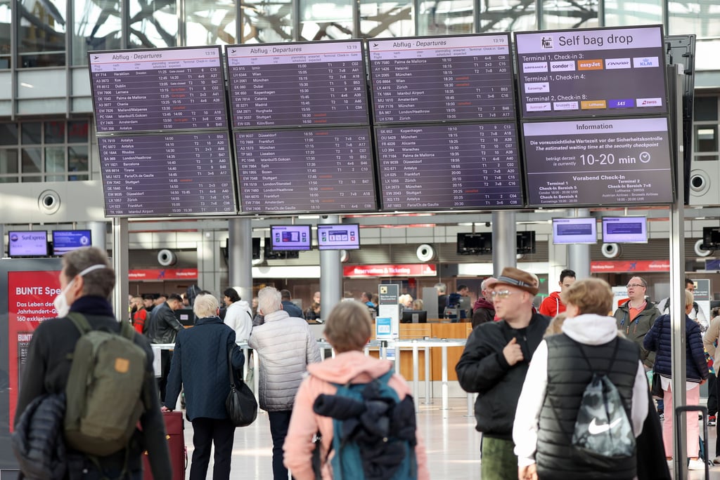 Der Flughafen in Hamburg.