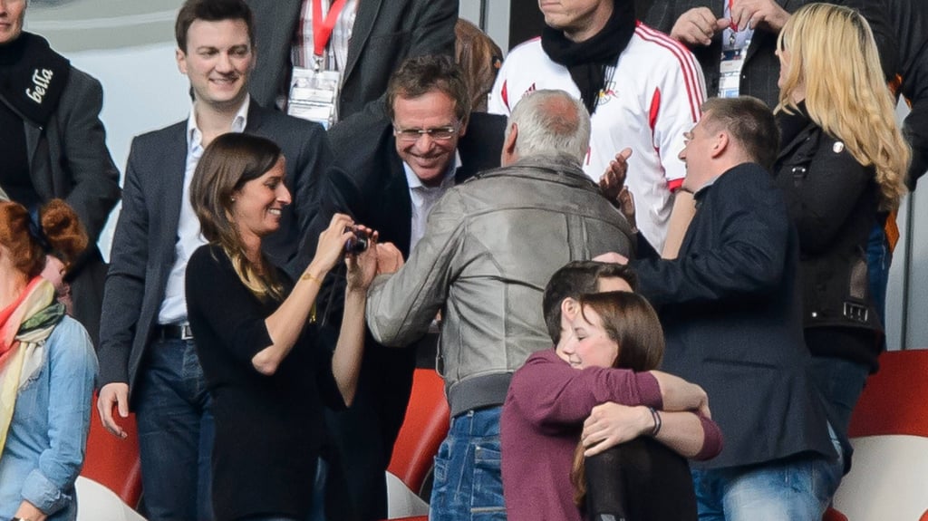 Eines des seltenen Bilder von Ralf Rangnick und Dietrich Mateschitz.