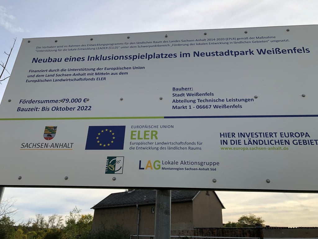 Freizeit Weißenfels plant Spielplatz und Fitnessanlage in der Neustadt