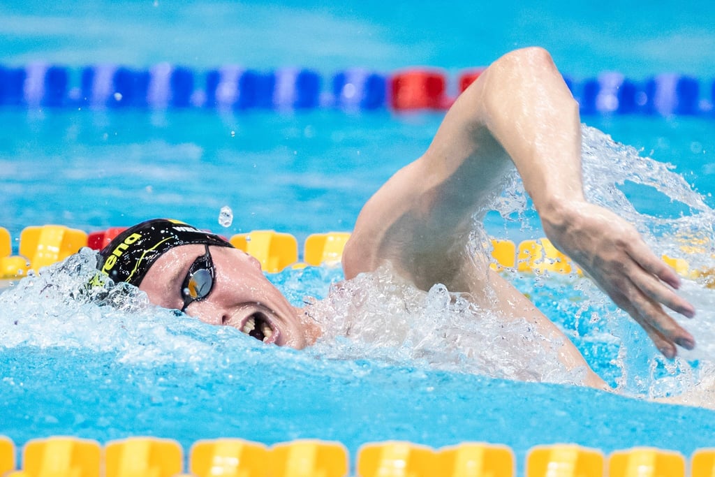 Siegte in Berlin über 1500 Meter: Florian Wellbrock.