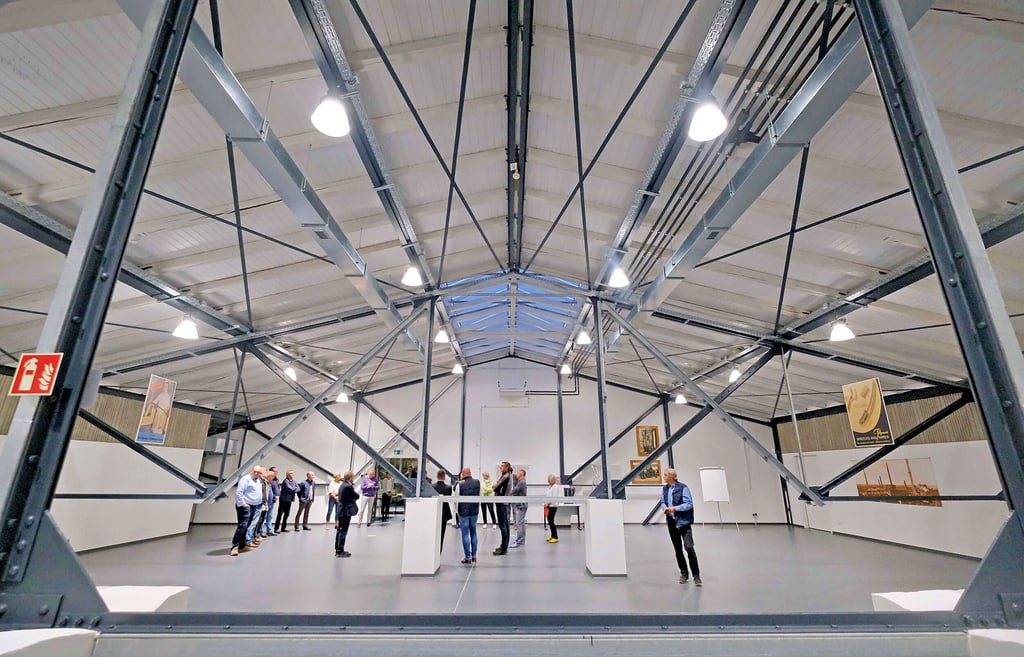 Futuristisch wirkt der neue Ausstellungsbereich durch die teils ergänzte Trägerkonstruktion. Die Einrichtung und Gestaltung der Schau wird sich daran anpassen.