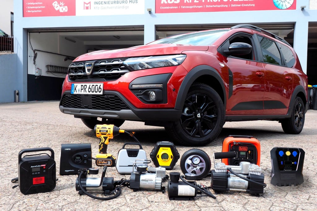 Brumm, brumm und der Kompressor bläst Luft in die Reifen. In den meisten Fällen machen die kleinen 12-Volt-Geräte das sogar ziemlich gut, hat ein Test ergeben.