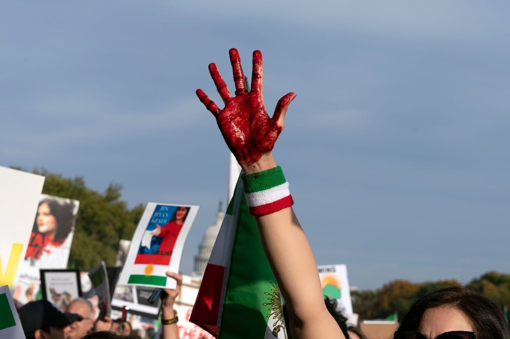 Proteste gegen das iranische Regime in der US-Hauptstadt Washington.