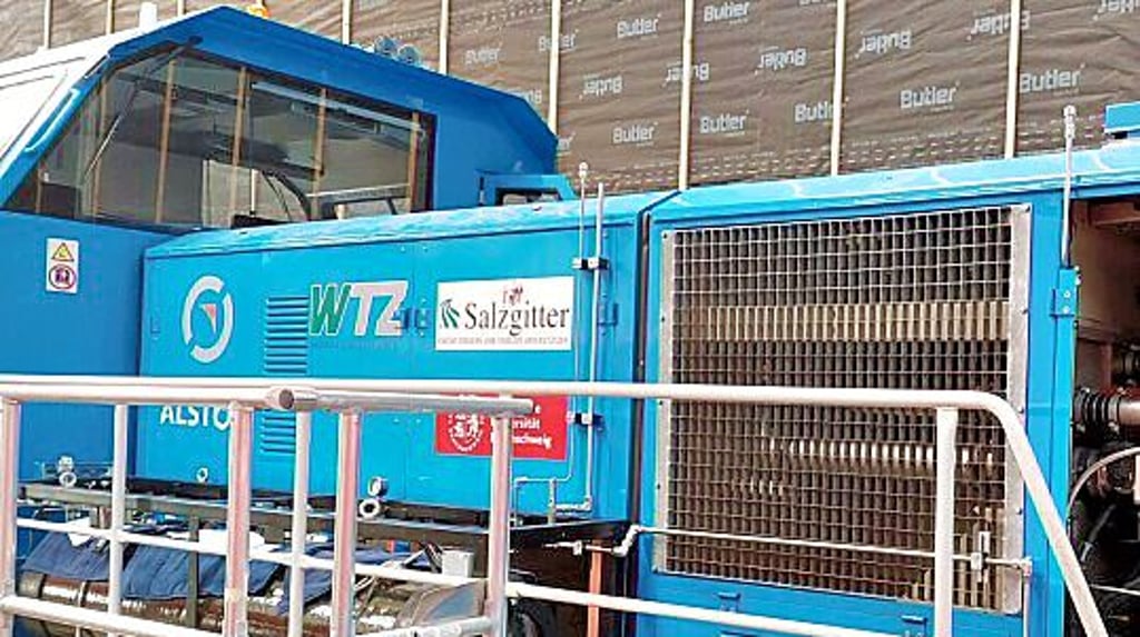 Eine Alstom-Rangierlok, die umgerüstet werden soll.