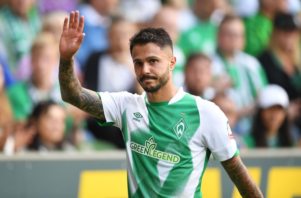 Werders Leonardo Bittencourt gestikuliert.