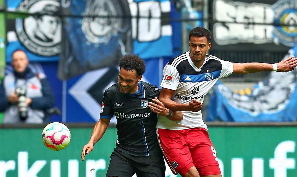 Die FCM-Partie in Hamburg gegen Robert Glatzel (r.) und Co. war umkämpft. Ebenfalls intensiv wird womöglich auch das Spiel der Magdeburger um Herbert Bockhorn (l.) heute gegen Heidenheim.