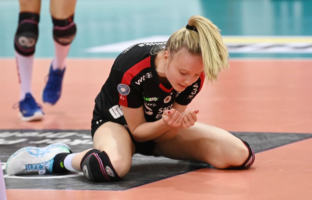 Dresdens Jennifer Janiska reagiert in einem Spiel.