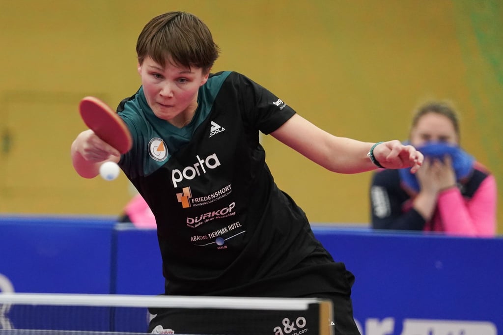 Nina Mittelham vom ttc berlin eastside in Aktion.