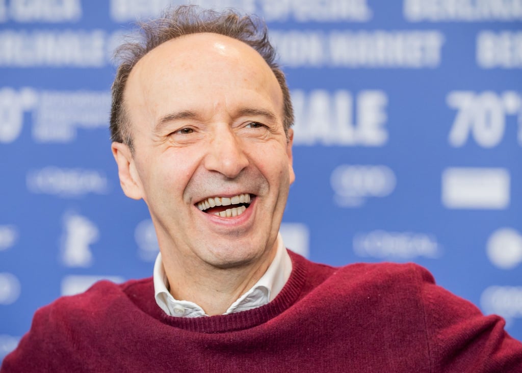 Schauspieler Roberto Benigni auf einer Pressekonferenz der Berlinale. Am 27.10.2022 wird der italienische Komiker, Schauspieler und Filmemacher 70 Jahre alt.