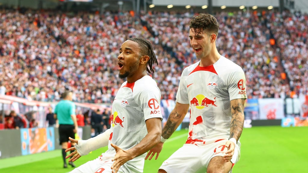 RB Leipzigs Tor-Duo: Christopher Nkunku und Dominik Szoboszlai.