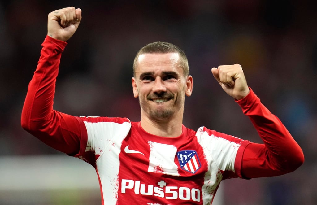 Antoine Griezmann von Atletico Madrid reagiert nach Spiel.