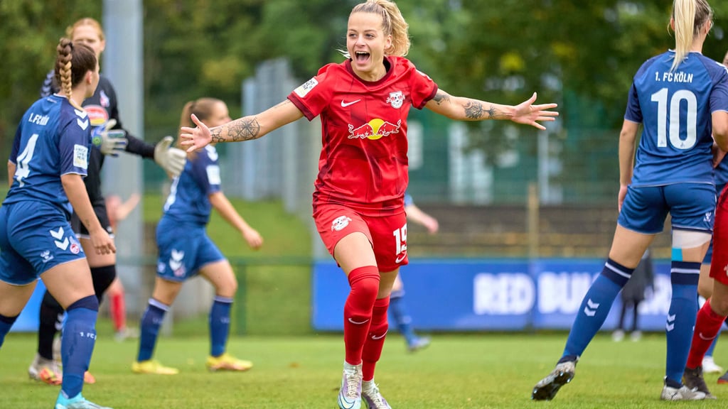 Jenny Hipp erzielte die Führung für RB.