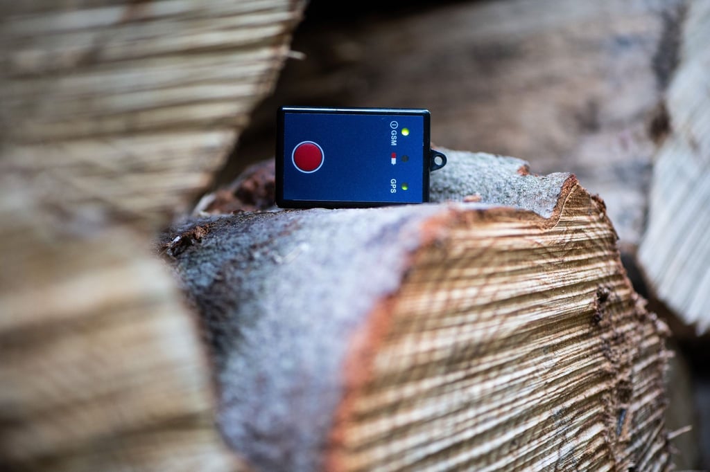 Mit dem Einsatz von batteriebetriebenen GPS-Sendern sollen gestohlene Baumstämme der Hessenforst geortet werden.