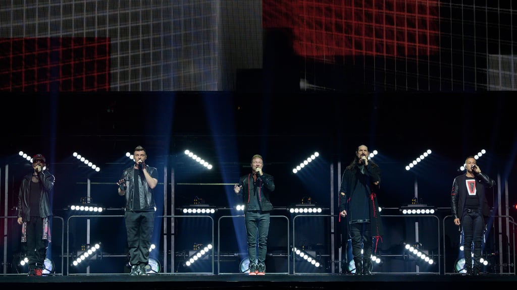 Die Backstreet Boys bei einem Auftritt auf der DNA-World-Tour.