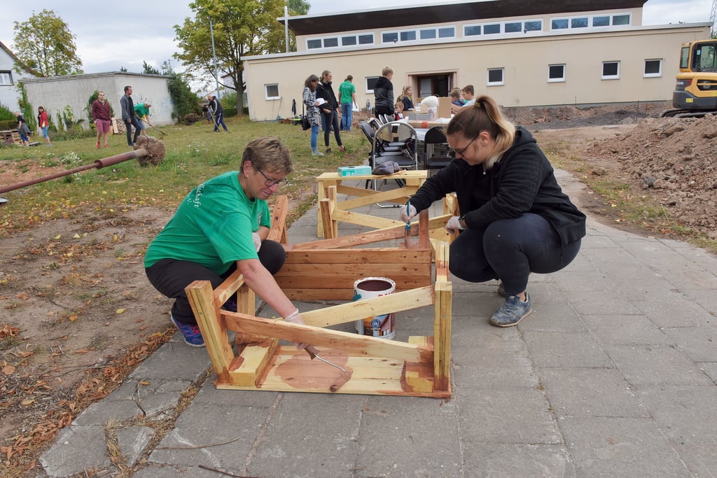 Die Vereinsmitglieder trafen sich zu mehreren Arbeitseinsätzen.