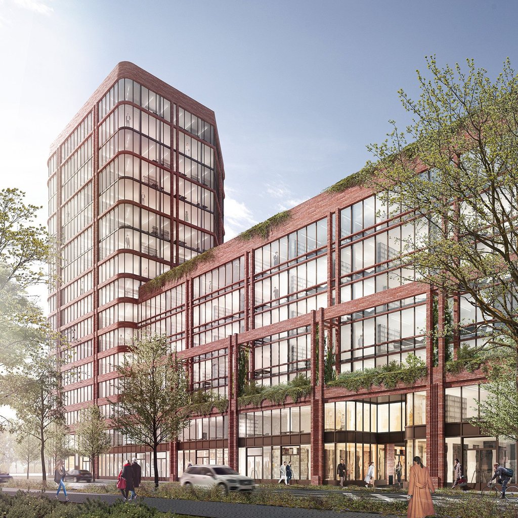 Der geplante Büro- und Wohnkomplex M1 in Magdeburg-Stadtfeld.