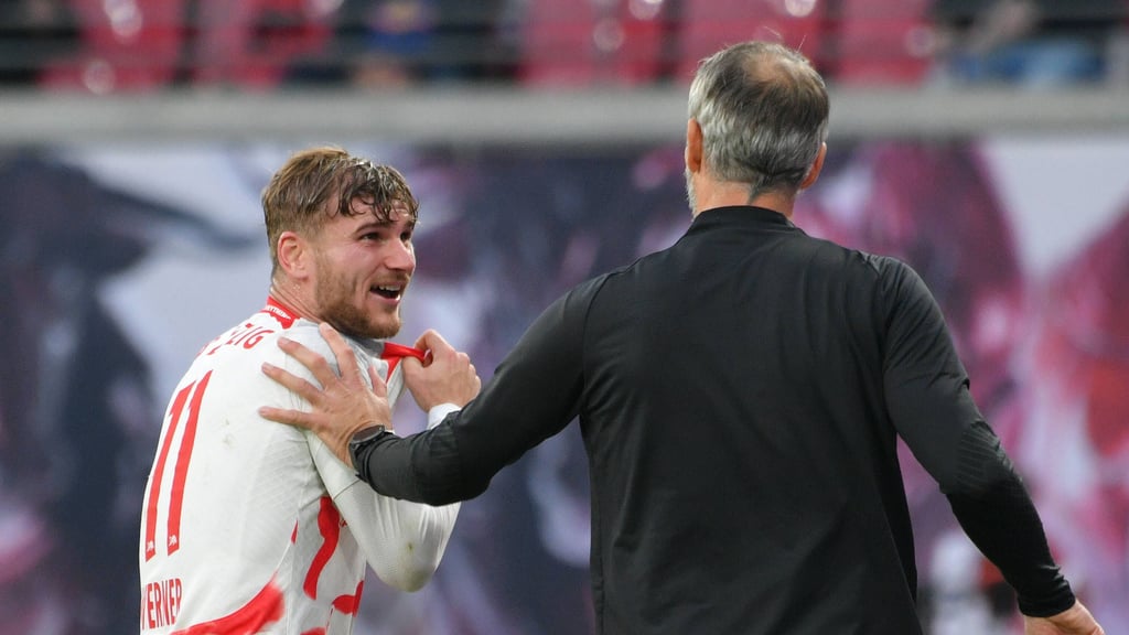 RB-Trainer Marco Rose bedauert das WM-Aus für seinen verletzten Stürmer Timo Werner.