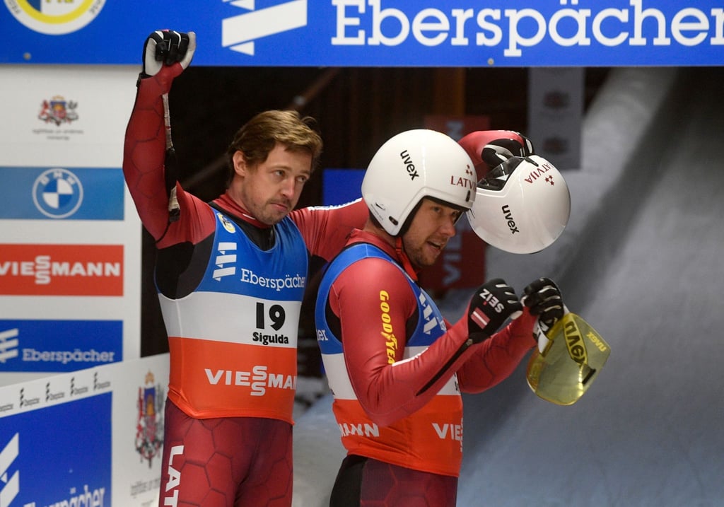 Beenden ihre Karriere als Rennrodler: Andris Sics und Juris Sics.