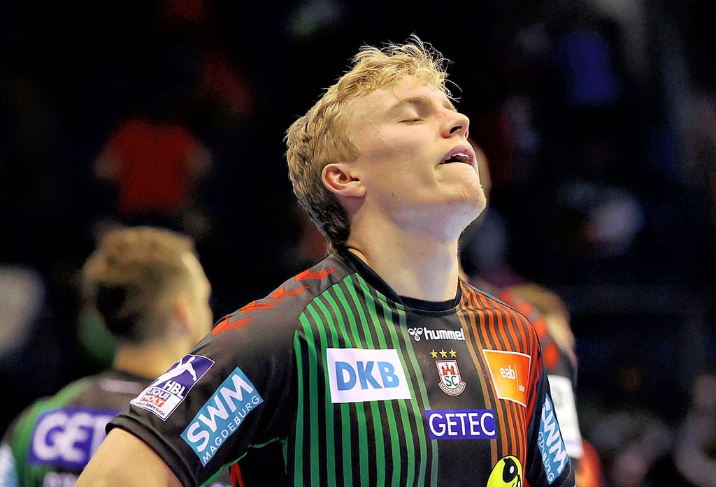 Trotz einer starker Leistung enttäuscht: Gisli Thorgei Kristjansson musste sich mit dem SCM zum zweiten Mal in der Königsklasse geschlagen geben. Jetzt kommen die Löwen nach Magdeburg,
