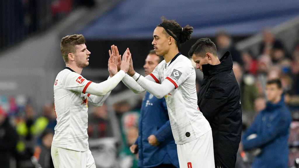 Timo Werner und Yussuf Poulsen spielten schon häufig zusammen.