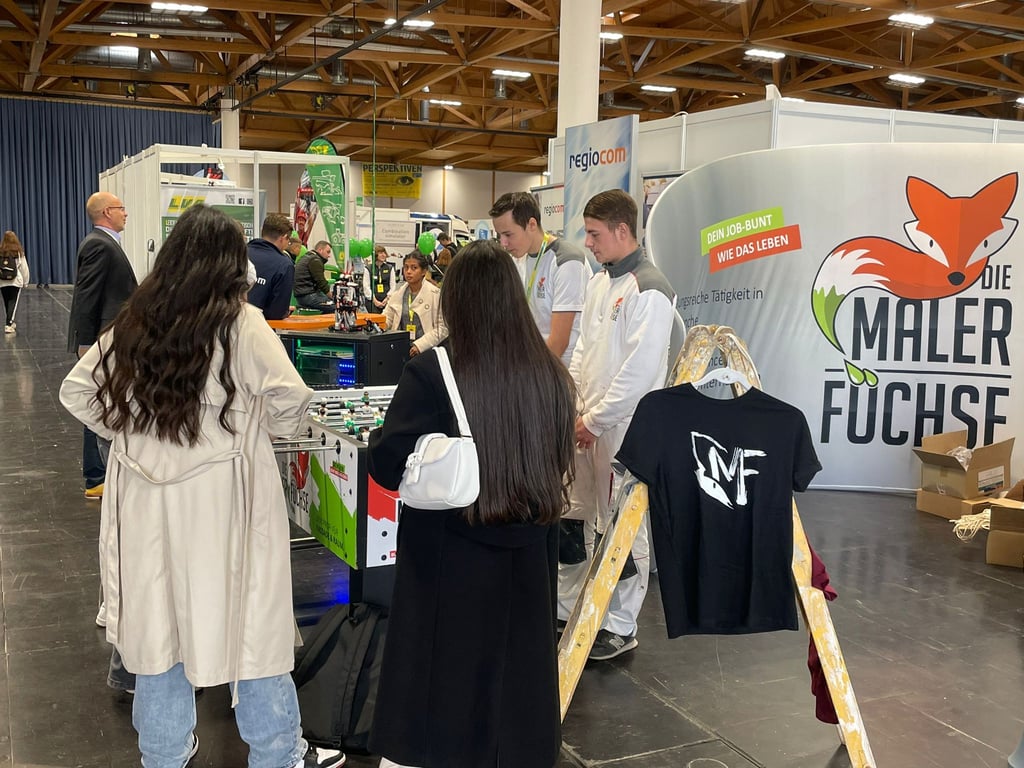 Großes Interesse am Messestand des Magdeburger Malerbetriebes