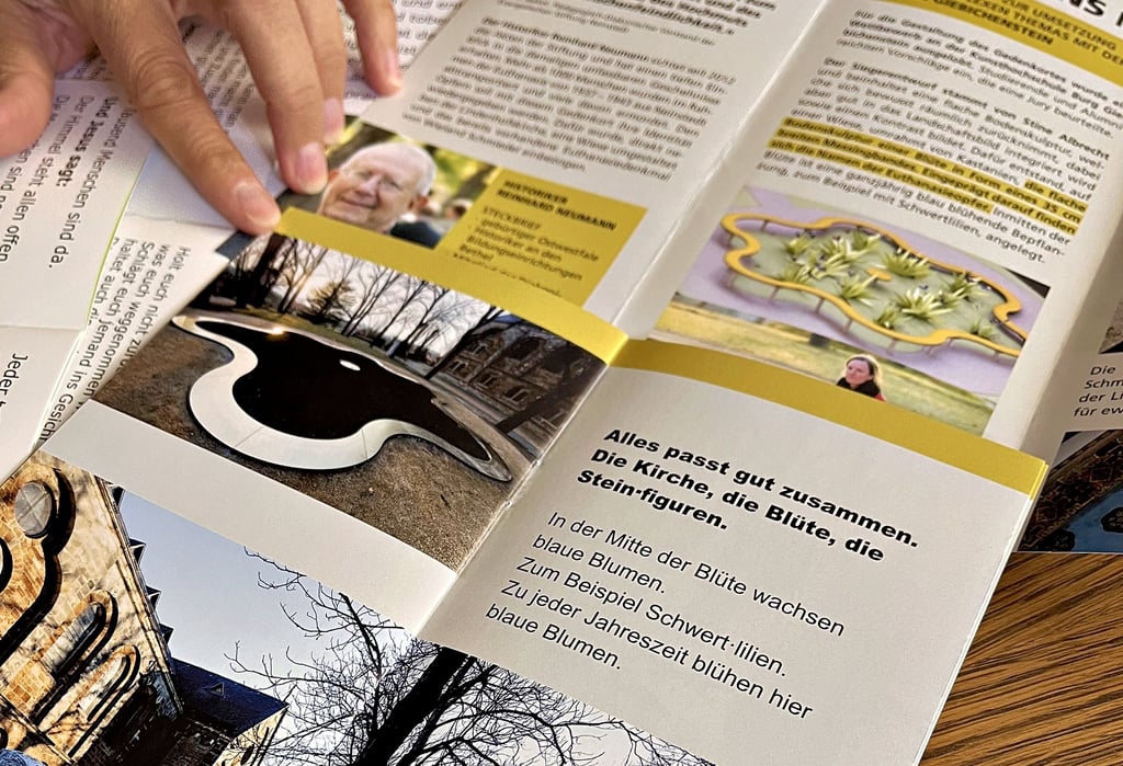 Mehr davon: Vereinzelt gibt es auch schon Flyer in Leichter Sprache.