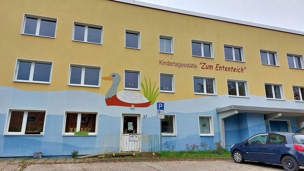 Verwaiste Kita „Ententeich“ in Halberstadt.