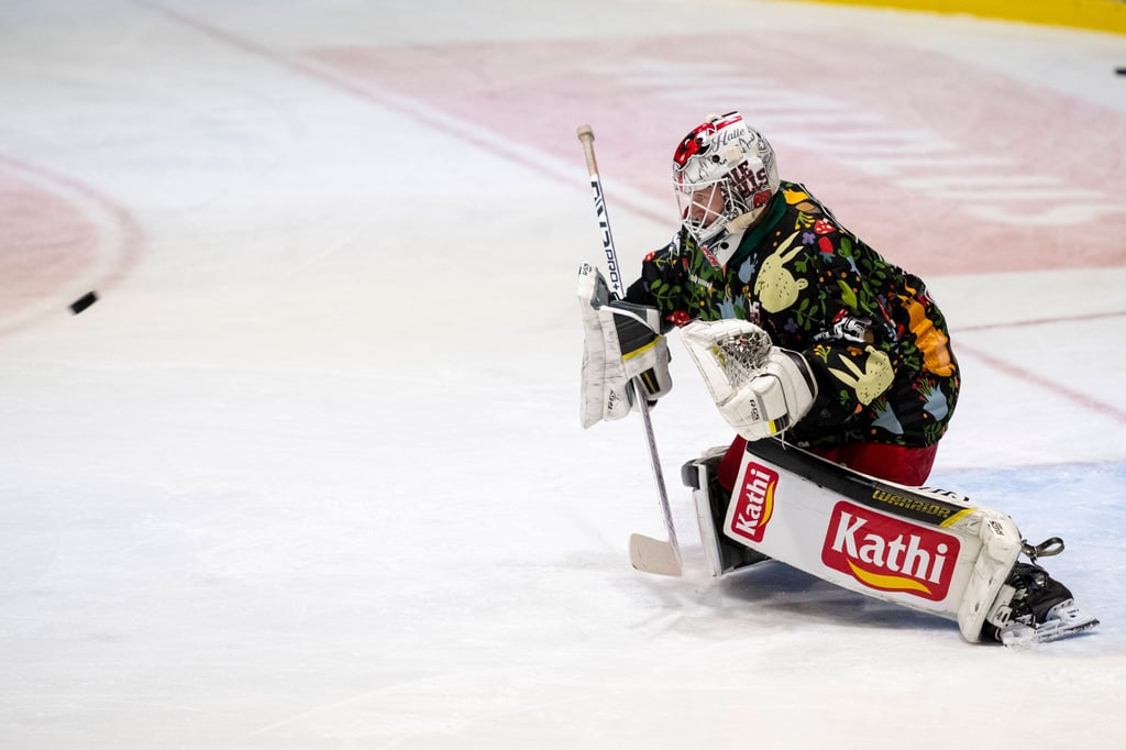 Timo Herden ist bislang ein starker Rückhalt im Tor der Saale Bulls.