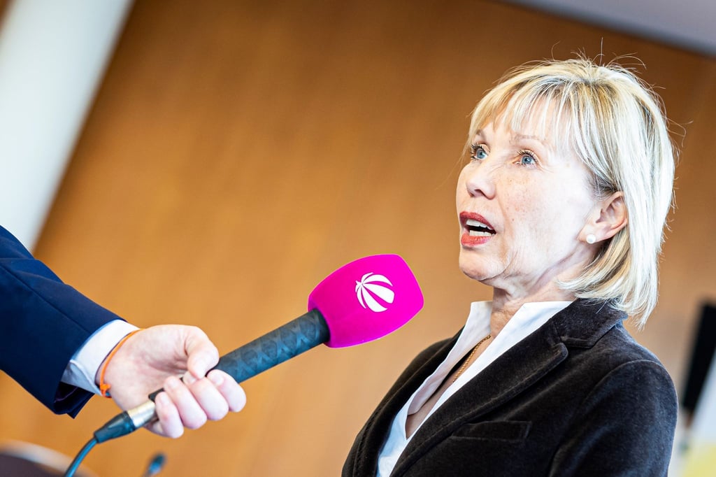 Doris Schröder-Köpf (SPD), Integrationsbeauftragte Niedersachsen, gibt ein Interview.