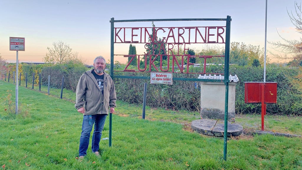 Uwe Krause hat einen Bungalow in der Kleingärtner-Sparte „Zukunft“ in Oschersleben.