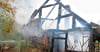 In Kerkuhn brannte jüngst ein altes Backhaus. Die Feuerwehren verhinderten ein Übergreifen. 