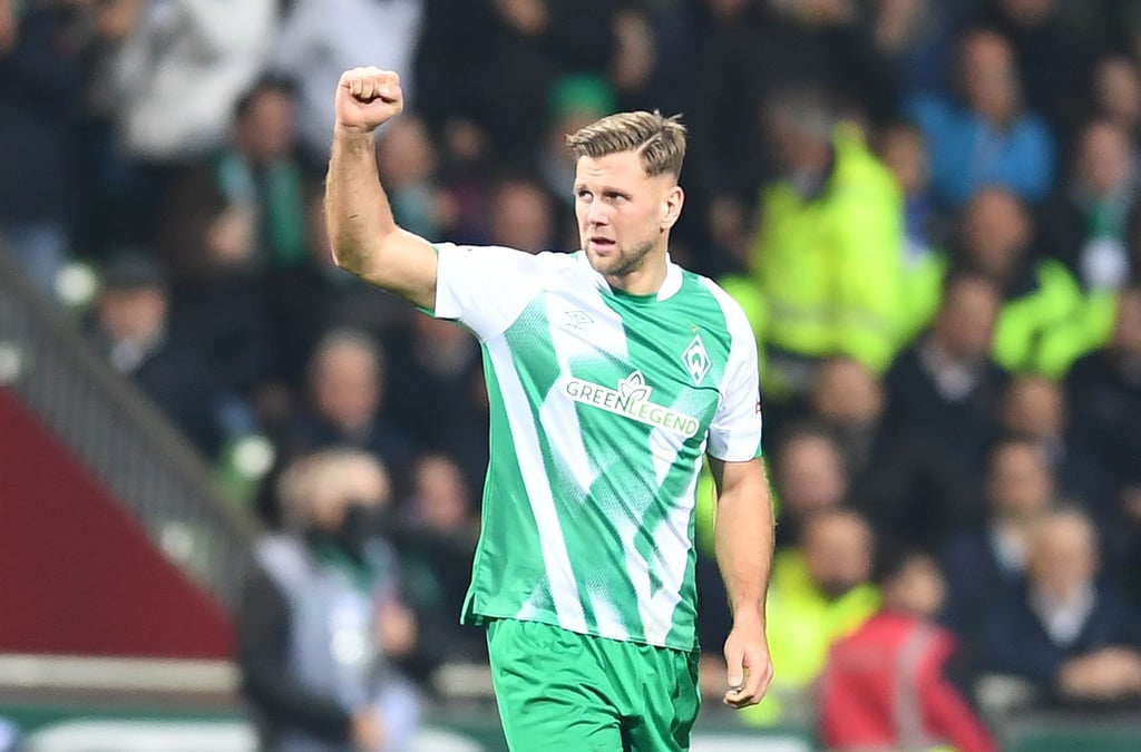 Werders Niclas Füllkrug jubelt über sein Tor zum 1:0.
