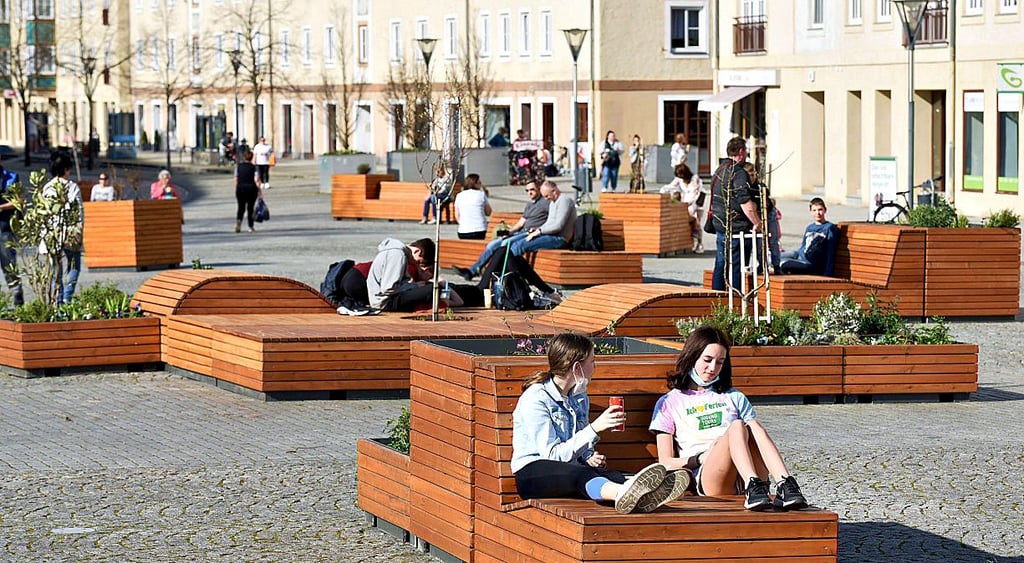 Die Gartenträume-Lounge lädt zum Entspannen ein.